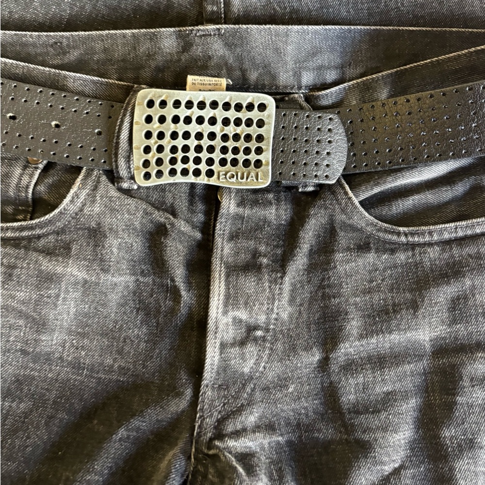 Mens Belt size 32 black leather